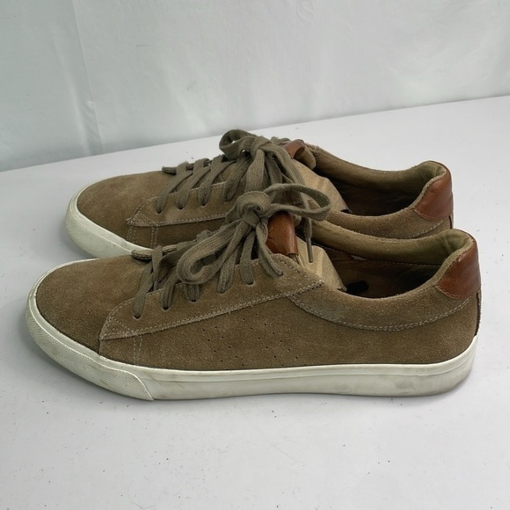 Express tan suede lace up sneakers